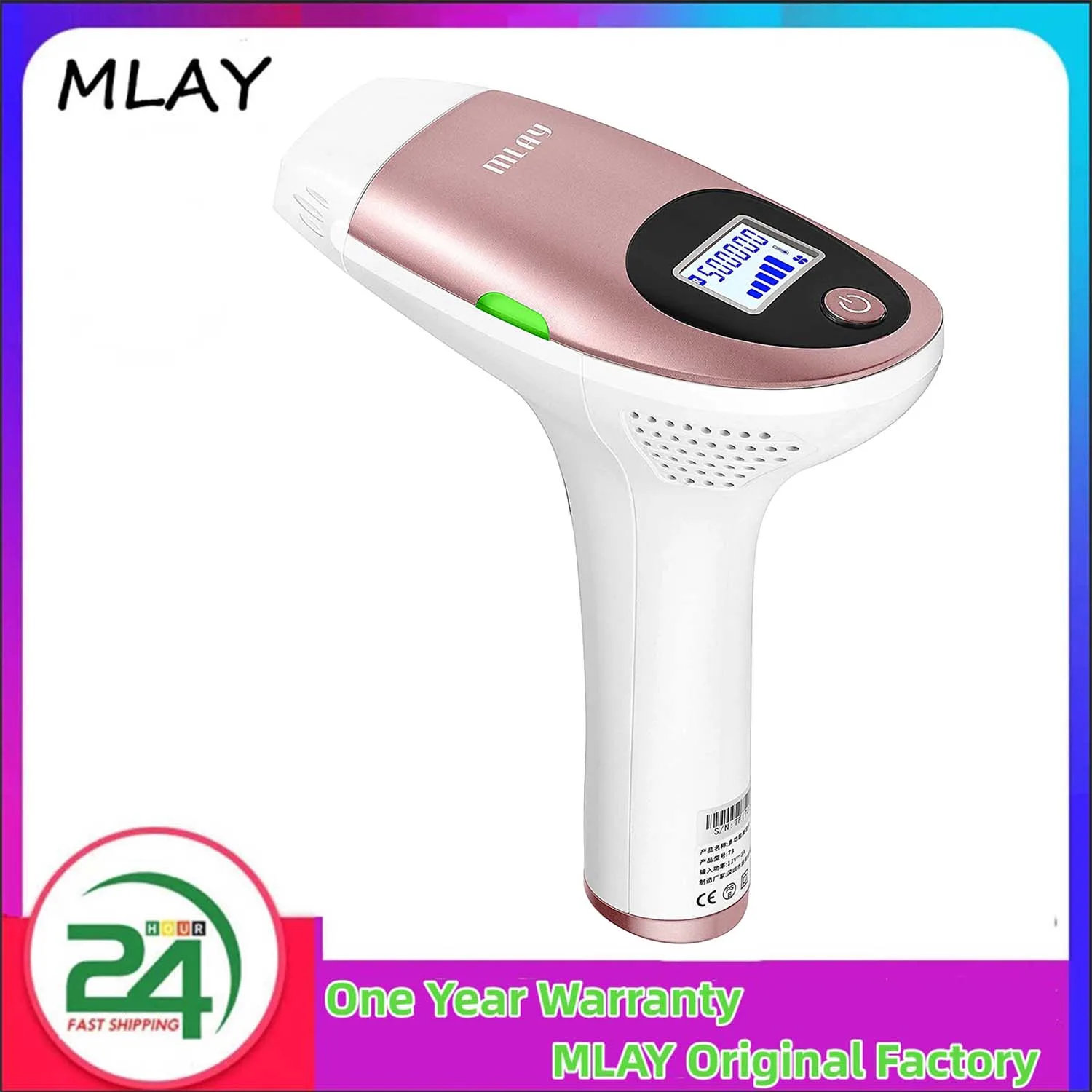 Mlay T3 IPL Laser Hair Removal Device Machine Permanent Electric Depilador a Laser Face Body 3IN1 500000 Flashes Drop Shipping