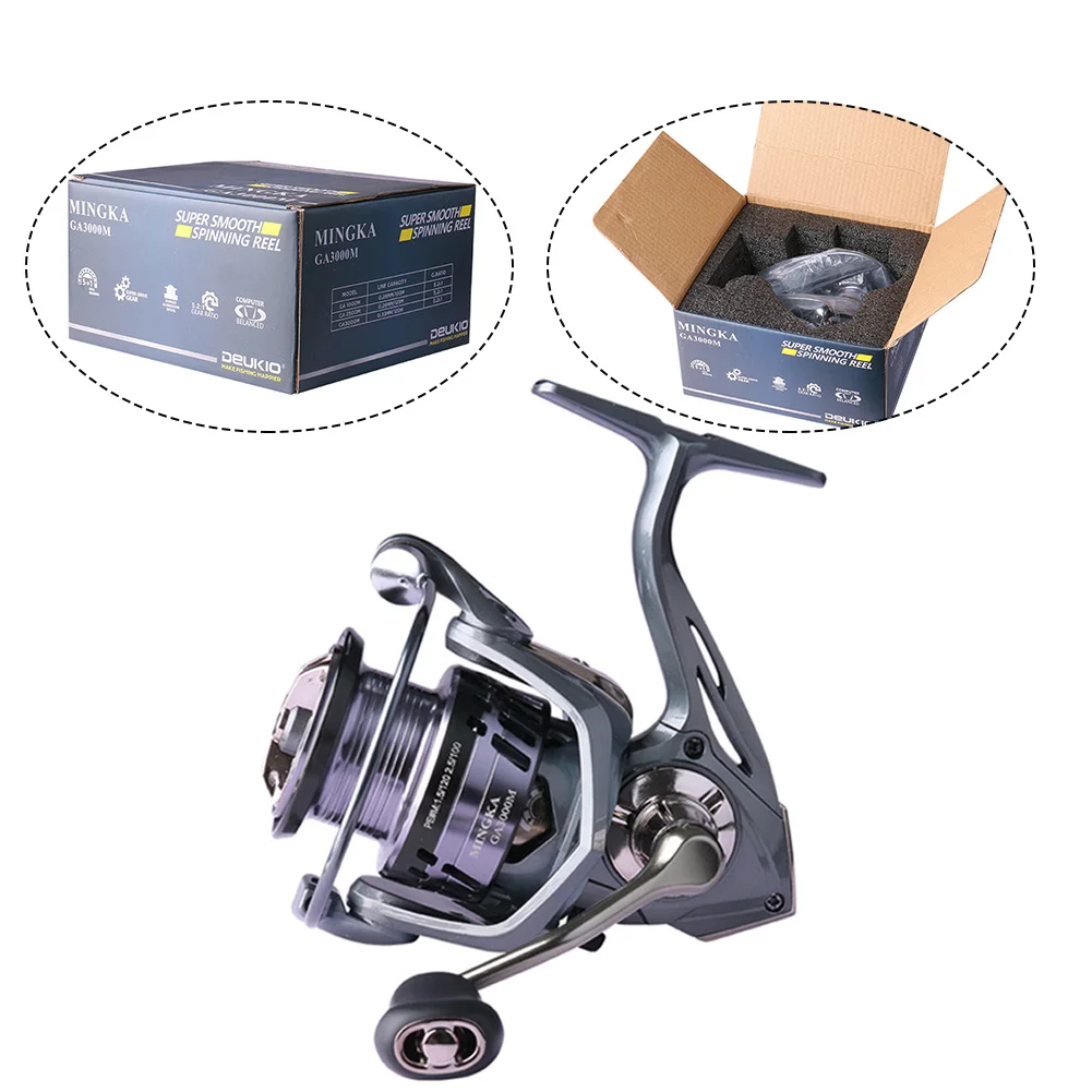 

16.5x15.3x8.7cm Anti-slip Durable Fishing Fishing Reel Far Throw Freshwater Long-range Metal Line Cup Professional