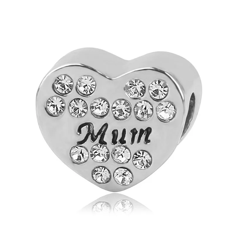 Новинка 2021 бусины с надписью Love Dad Nan Best Friends подходят для браслетов и Pandora женские