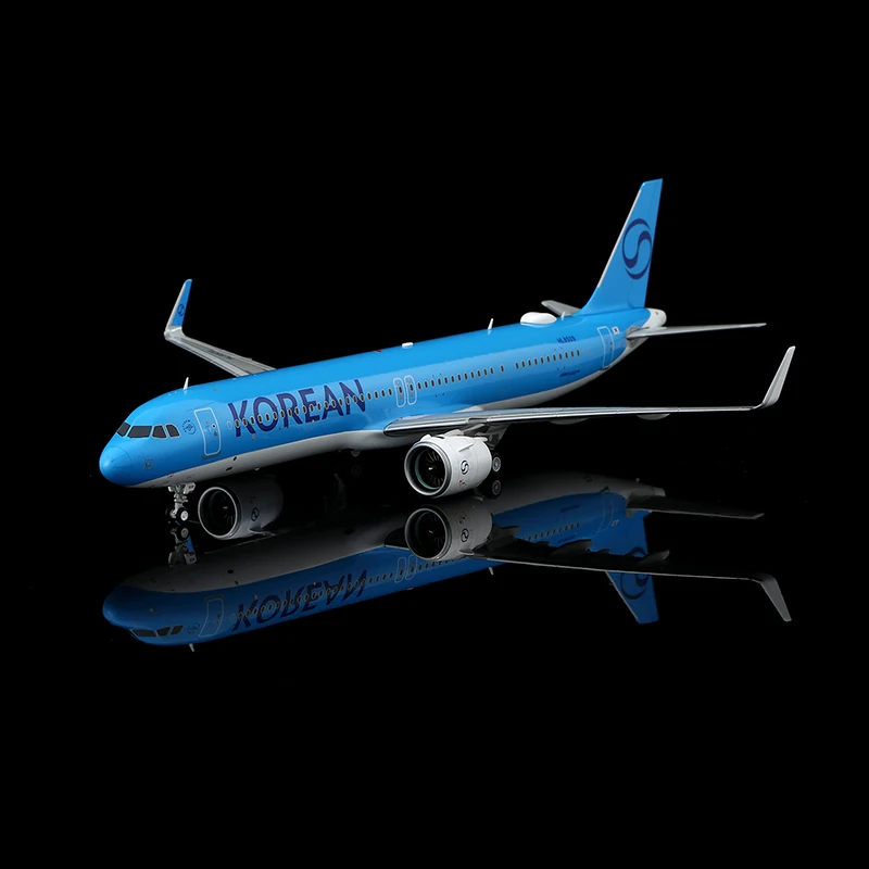 Фото Коллекционная модель самолета L2268 из сплава, подарок, SQ Wings 1:200, Korean Air 