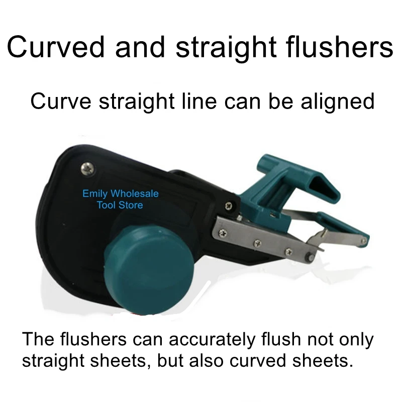 Enlarge Curved straight flushers PVC edging strip woodworking manual flushers edging machine edging with manual corner cutter