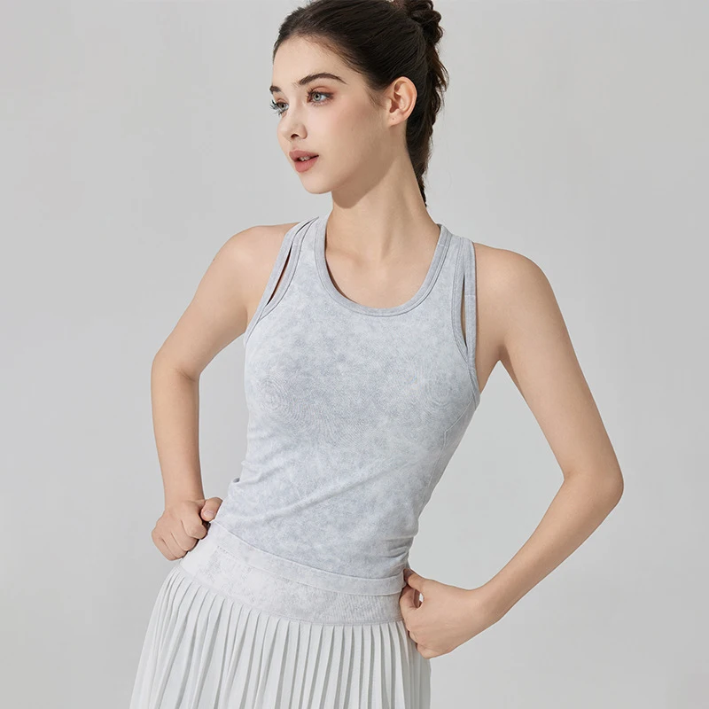 Фото Спортивный костюм SharpStar Trendy: дышащая юбка для гольфа и тенниса, высококачественный топ для йоги с подкладкой для груди, для тренировок и фитнеса №2