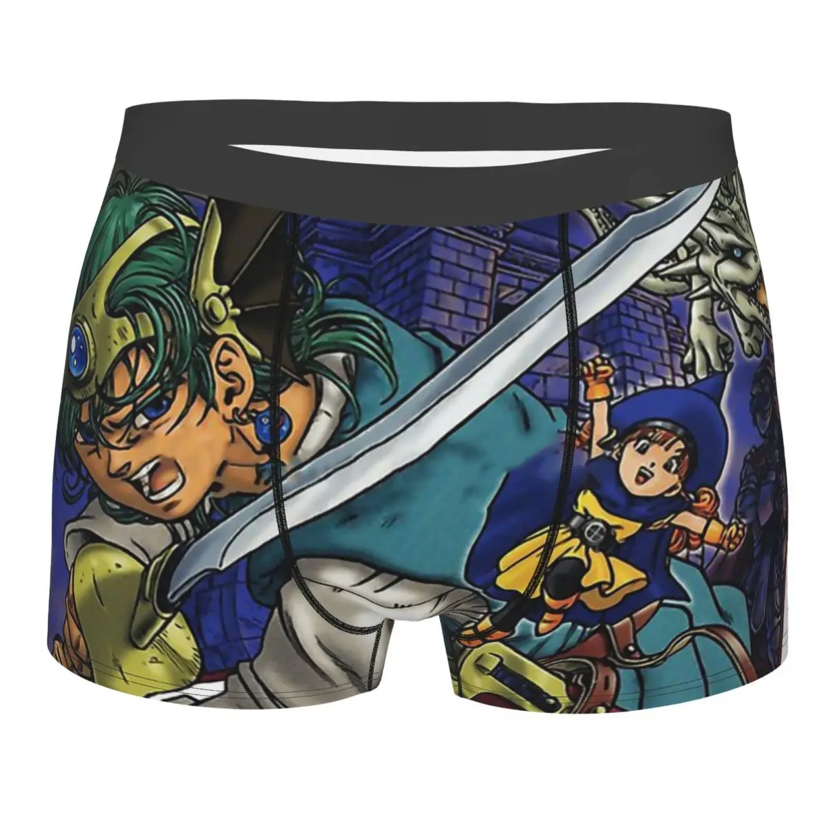 

Dragon Quest Warrior Dragonlord Hero Slimes Game IV Underpants Cotton Panties Male Underwear Print Shorts Boxer Briefs