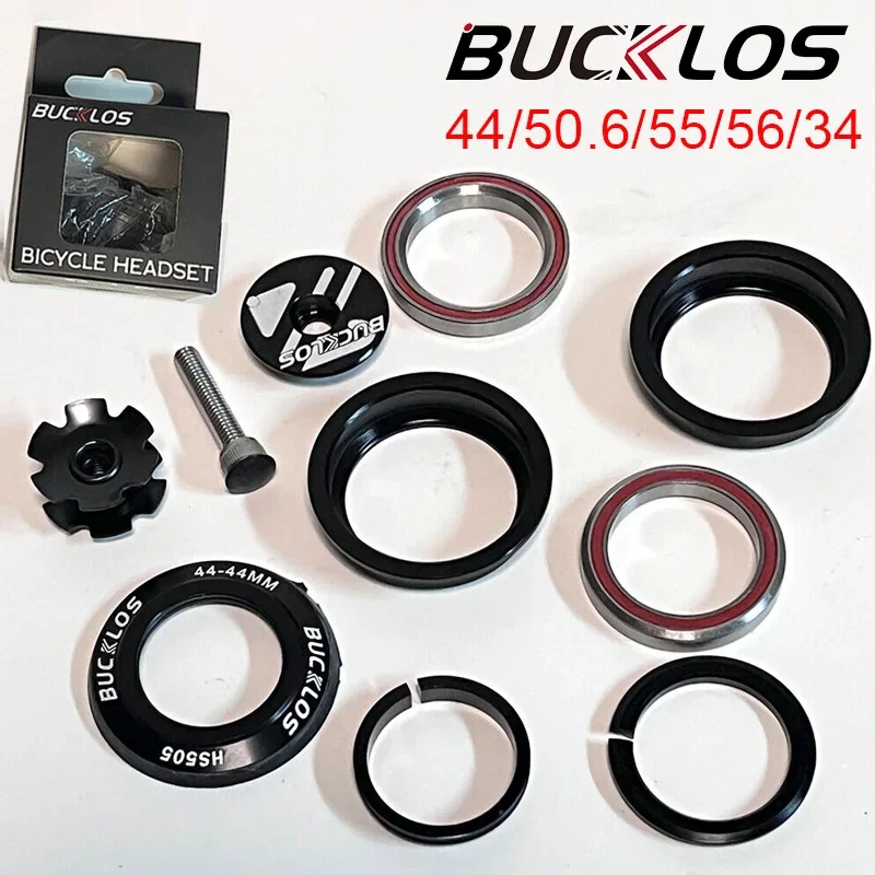 Гарнитура BUCKLOS для горного велосипеда 1-1/8 дюйма 34/44/44-50 6/55/56 мм герметичный
