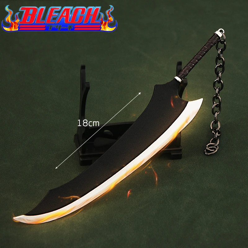 

Отбеливающее оружие, 18 см, Zangetsu Zanpakutou, лопатка, верь, Самурай, королевская модель, искусственные аниме, игрушки для детей, подарок на день рож...