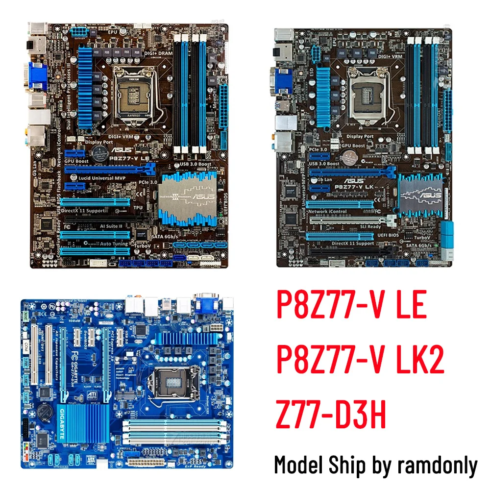 Материнская плата LGA 1155 Intel Z77 i3 i5 i7 CPU 32 ГБ DDR3 PCI-E 3 0 CrossFireX Desktop игровая ATX | Компьютеры