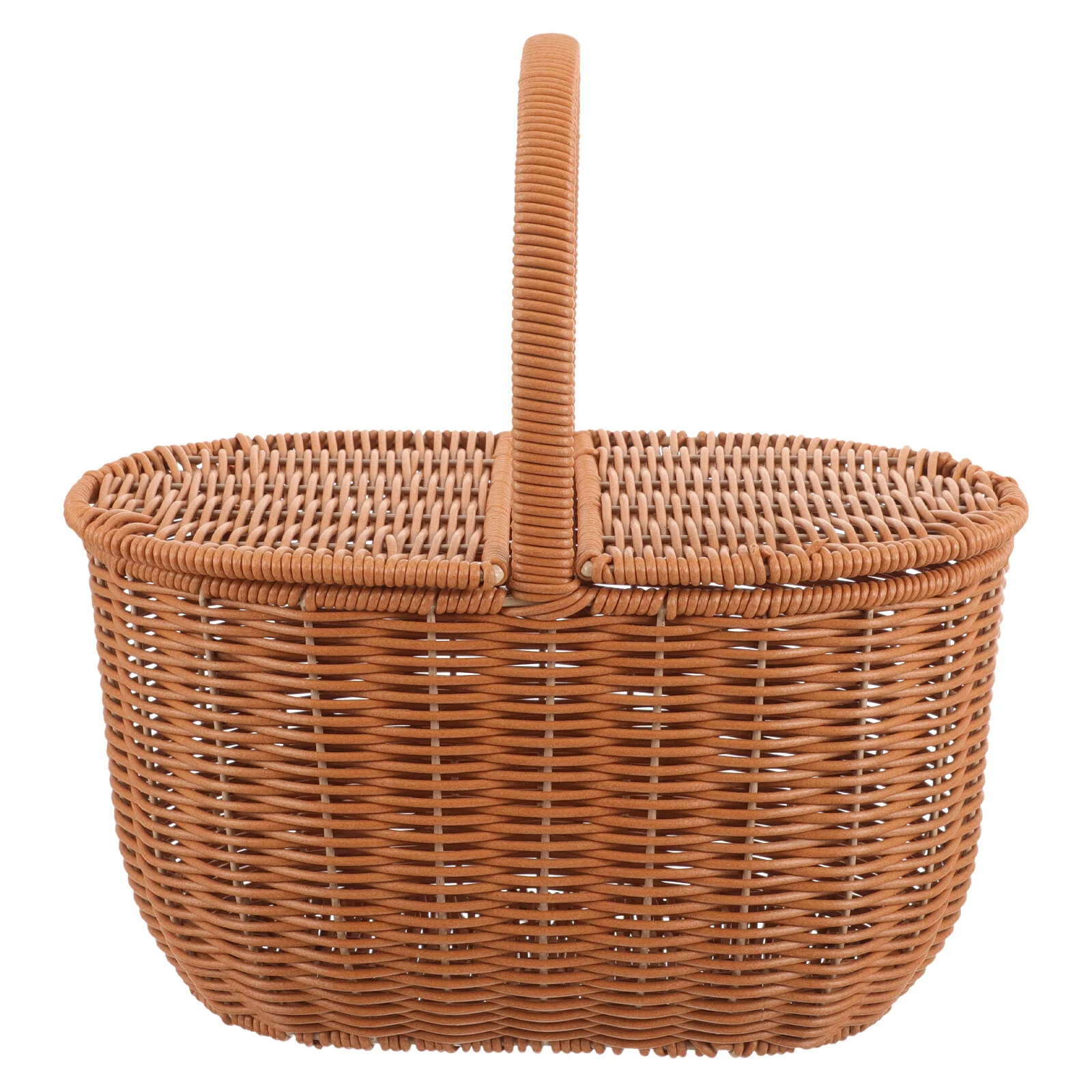 

Rattan Handle Bag Shopping Hand-woven Container Kitchen Woven Baskets