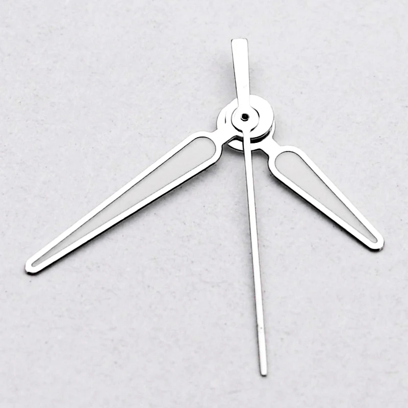 Silver Watch Hands NH35 Watch Hands With C3 Green Luminous Fit NH36 4R36 7S26 Movement For SKX007 SRPD Watch Repair Parts