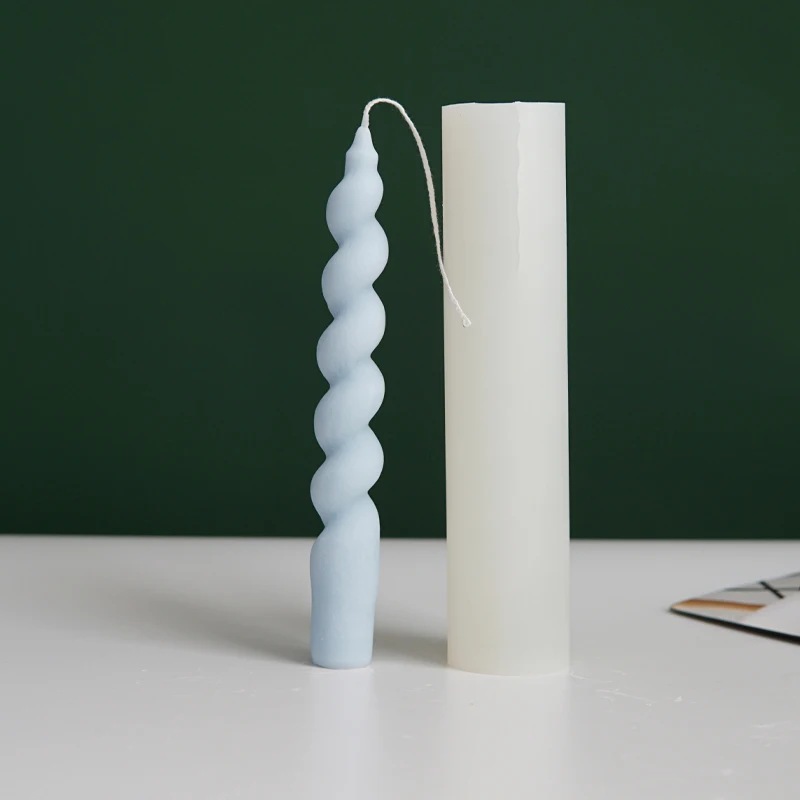 Новая силиконовая форма для свечей сделай сам церковных 3D вращающийся винт