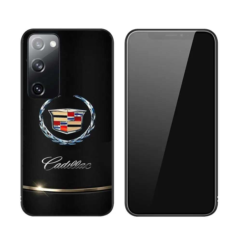 Cadillac Logo Fashion Phone Case For Samsung Galaxy S23 S21 S10 S30 S20 S22 S8 S9 S30 Pro Plus Ultra Fe Design Black Phone Cover