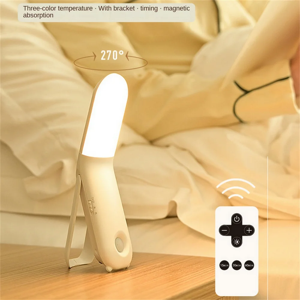 

Usb-лампа для спальни, светодиодный ночник, Usb-перезаряжаемый Магнитный светильник с датчиком движения, энергосберегающие светодиодные ламп...