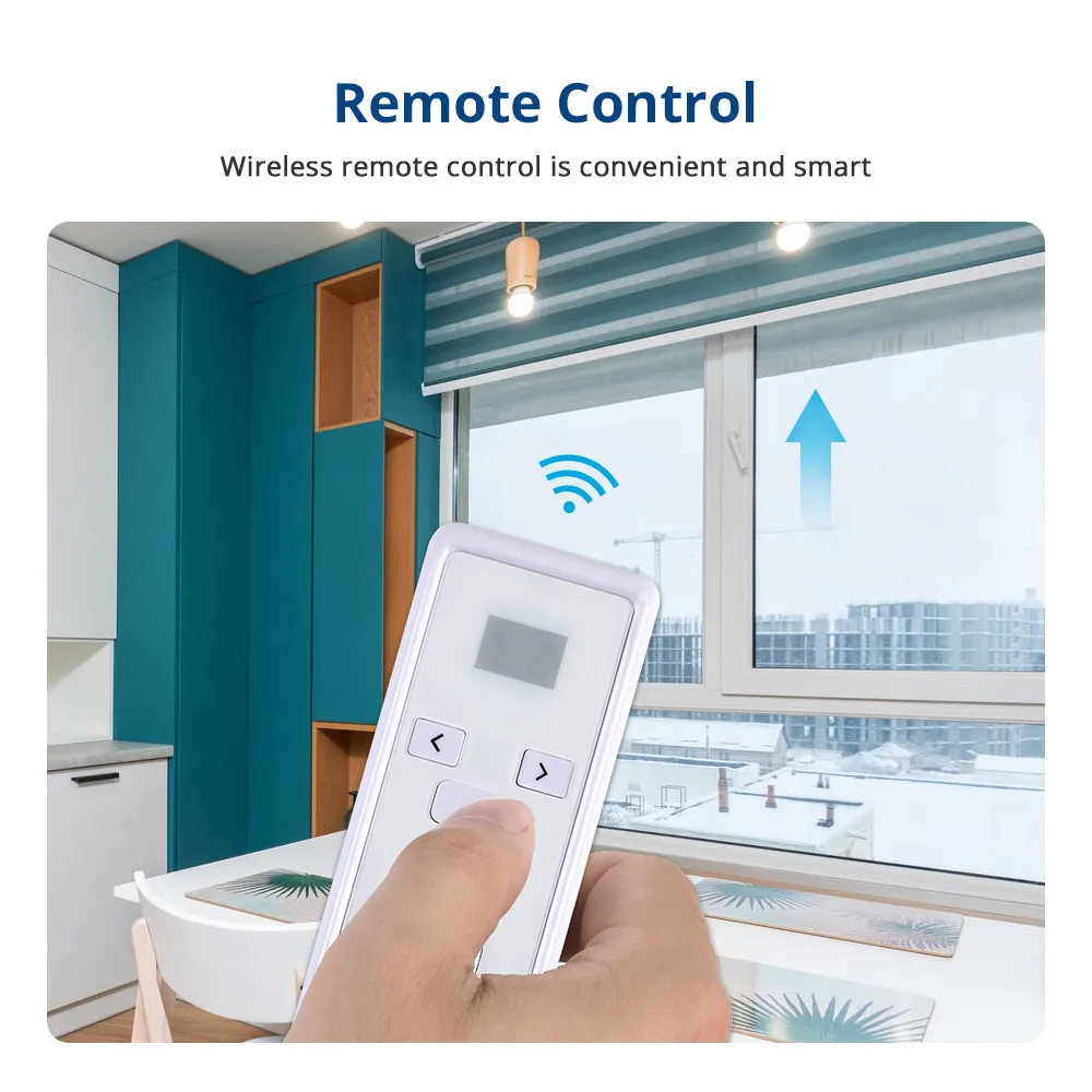 Умный роликовый шторный двигатель Tuya WiFi 2N для трубы 37 38 мм Alexa Google Home Яндекс