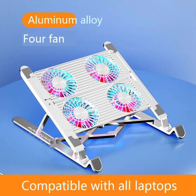 

Laptop Radiator Office Desktop Adjustable RGB Laptop Radiator Bracket Computer Cooling Portable Dual / Four Fan Cooling Fan Pad