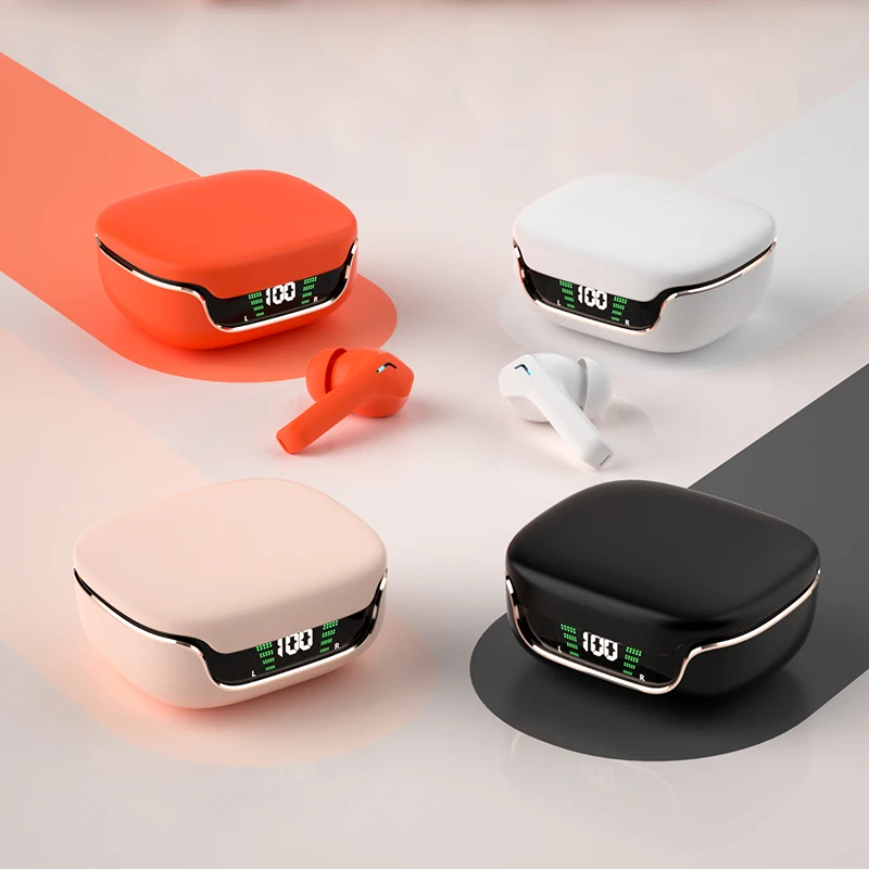 

Беспроводная Bluetooth-гарнитура mdig G06 ENC с шумоподавлением, игровые водонепроницаемые мини-наушники со светодиодным цифровым дисплеем, двустор...