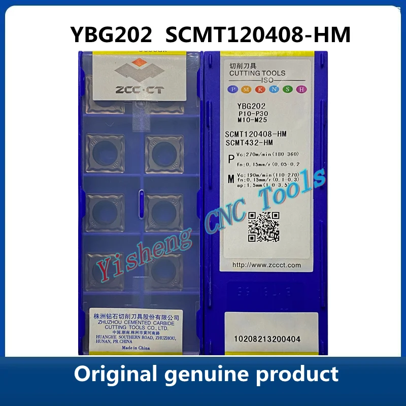 

Original genuine product ZCC CT SCMT 120408 YBM251 SCMT120408-HM YBG202 CNC Turning Tool Lathe Cutter Tools