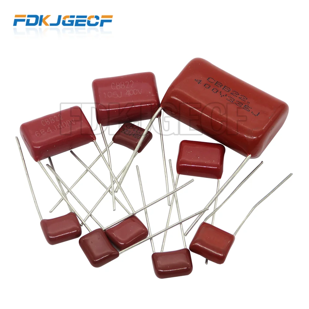 

10PCS CBB polypropylene film capacitor 63V 100V 250V 400V 450V 630V 2000V 101 103 104 105 125J 221 222 223 224 225 332 333 33