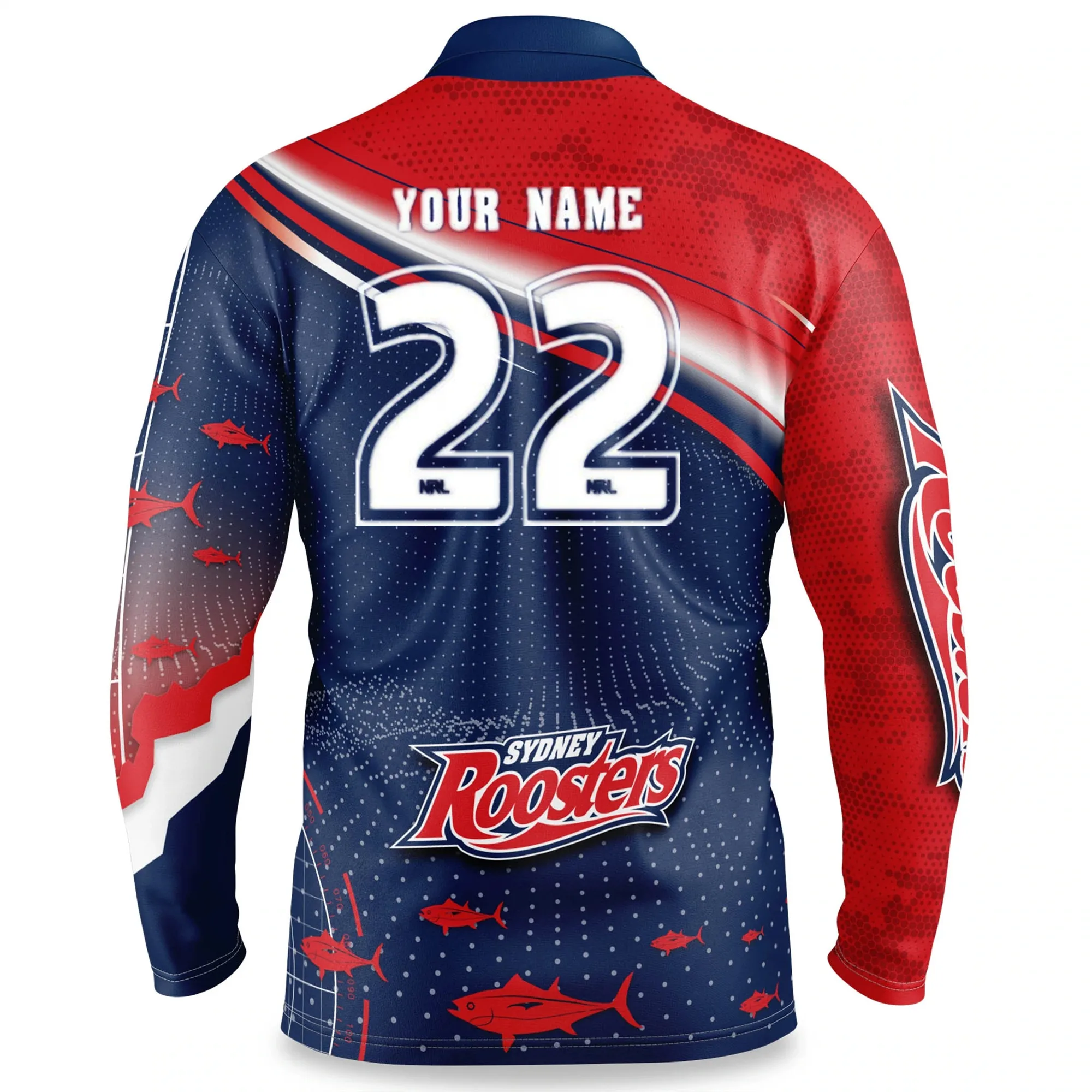 1908 футболка для регби в стиле ретро эхолот рыбы |