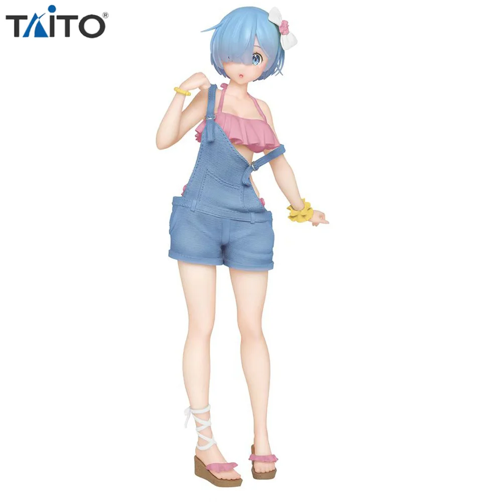 

Pre-order Origina TAITO Re:Zero Figure Rem Original Salopette Swimsuit Renewal Ver Collectibles Anime Action Model Toys Gift