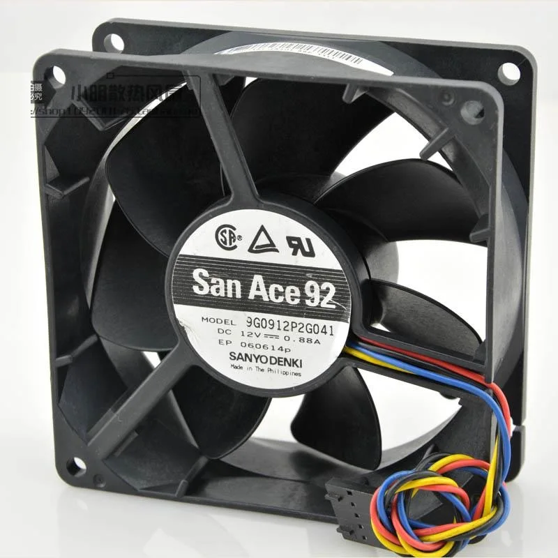 Новый вентилятор ЦП для SANYO 9G0912P2G041 9032 12В 0.88A 4-проводной ШИМ Вентилятор охлаждения сервера 90x90x32 мм