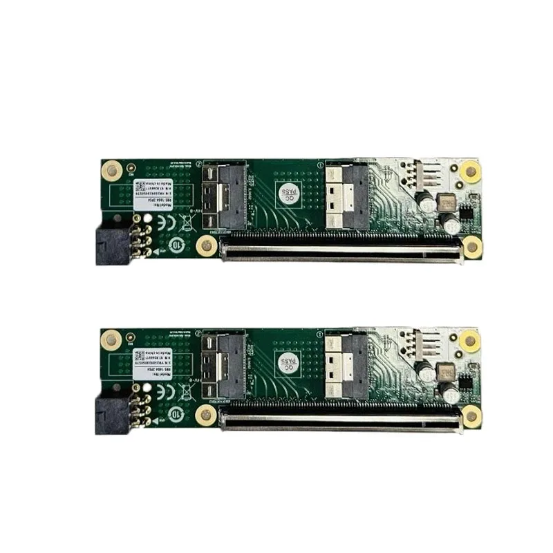 Фото 2*адаптер SlimSAS 8i x2 на PCIe4.0 x16, карта усилителя SFF-8654 + кабель 8654-8654 длиной 70 см №2