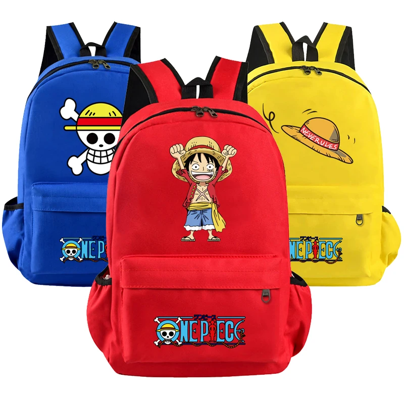 

Аниме, цельный рюкзак для мальчиков и девочек, детский школьный ранец, милый рюкзак для учеников, Luffy, женские легкие сумки