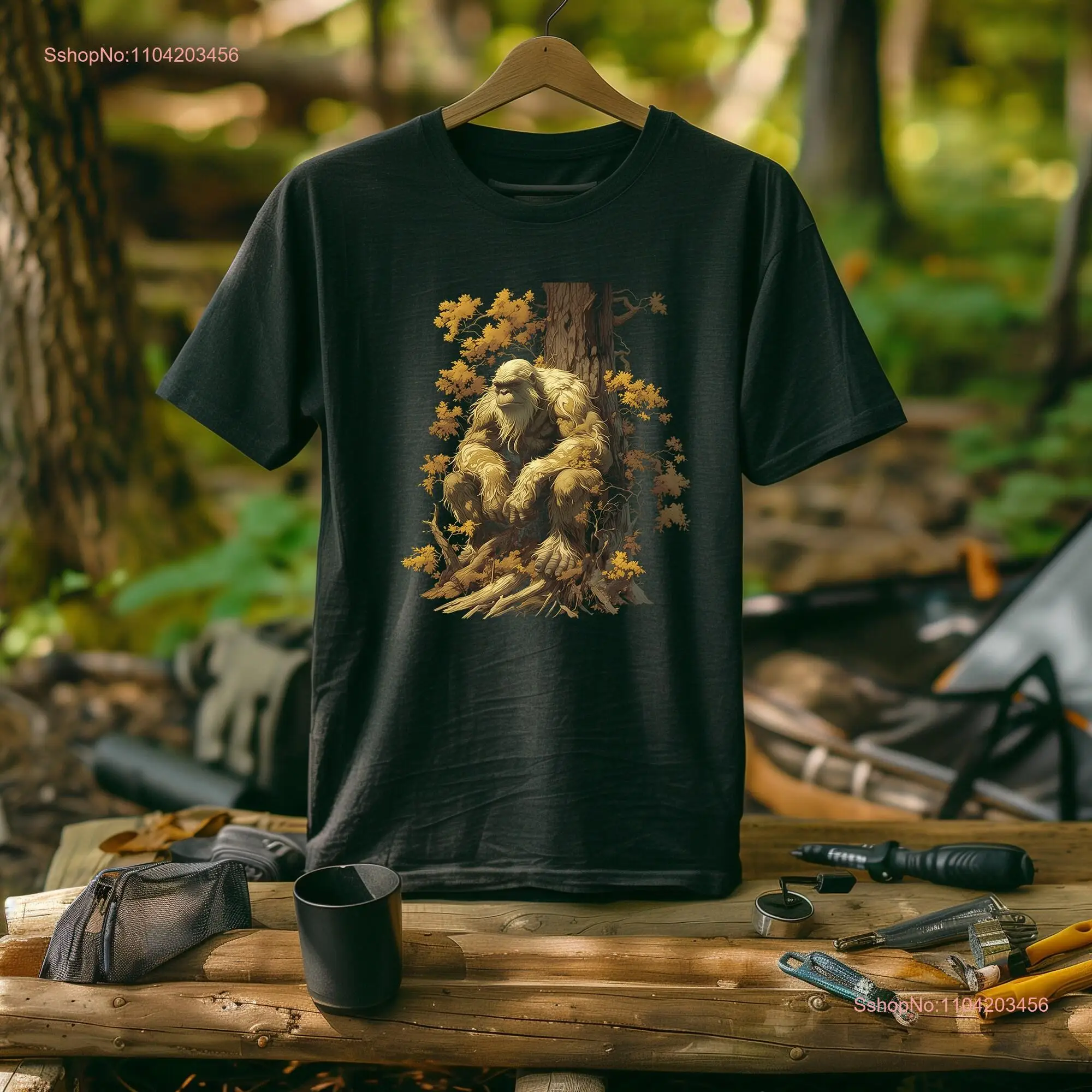 Футболка Bigfoot Forest Guardian с длинными или короткими рукавами