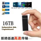SSD мобильный твердотельный накопитель 16 ТБ 12 ТБ устройство для хранения Жесткий диск компьютер портативный USB 3,0 мобильный жесткий диск твердотельный диск