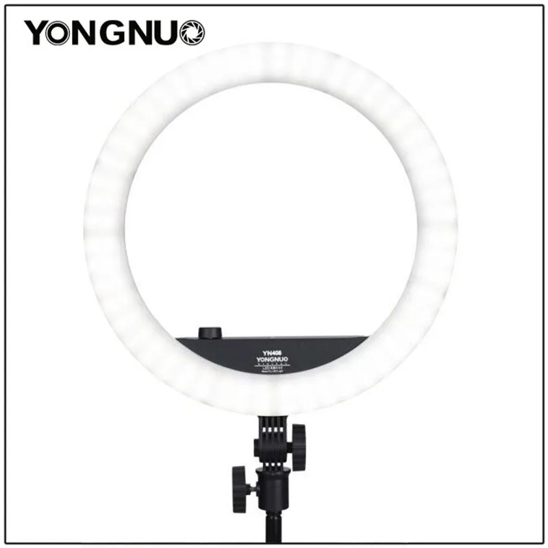 

YONGNUO YN408 14 Inch 3200K-5600K Bi-color LED Ring Video Light Dimmable Photography Fill Light 24W CRI 95+for Photography Video