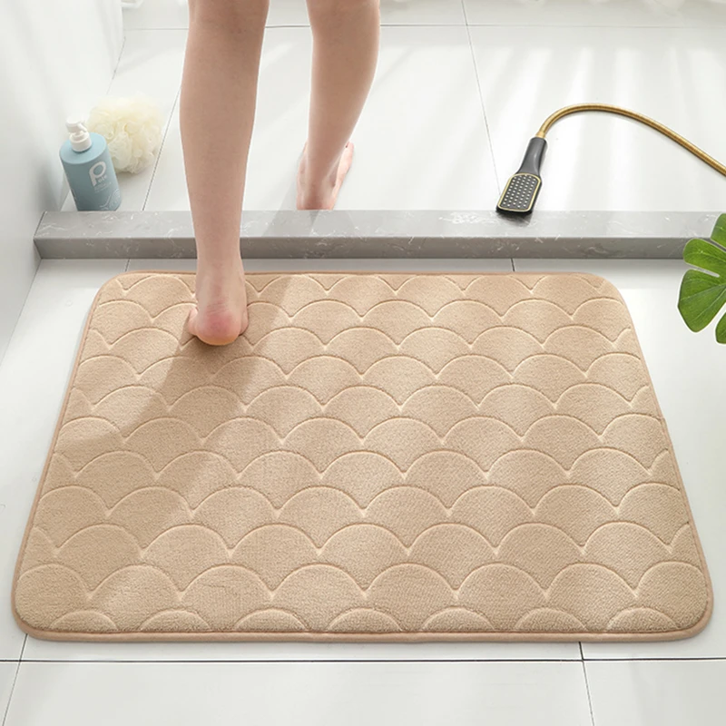 

Memory Foam Bathroom Mat Anti-slip Bath Carpets Doormat For Shower Room Bathtub Side Absorbent Toilet Floor Rugs 40*60 50*80cm
