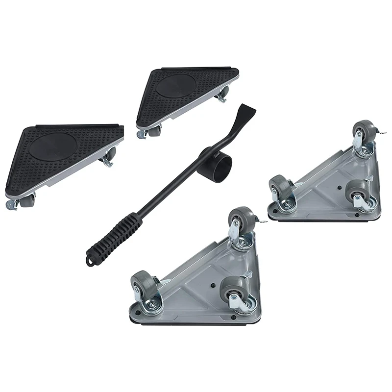 

Сверхмощный подъемник для мебели и 4 шт. мебельных слайдов, мебельные приспособления, вращающийся на 360 градусов резиновый ролик (с тормозом)