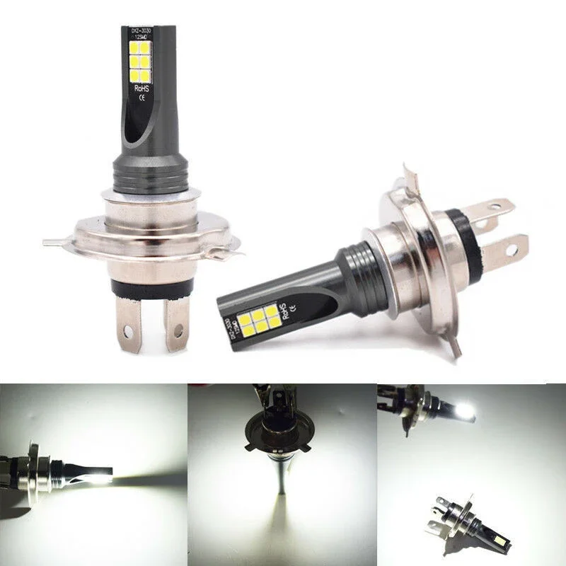 Автомобильная противотуманная фара s H4 светодиодный 3030 12SMD DC12V-24V 24W h4 LED лампа Авто