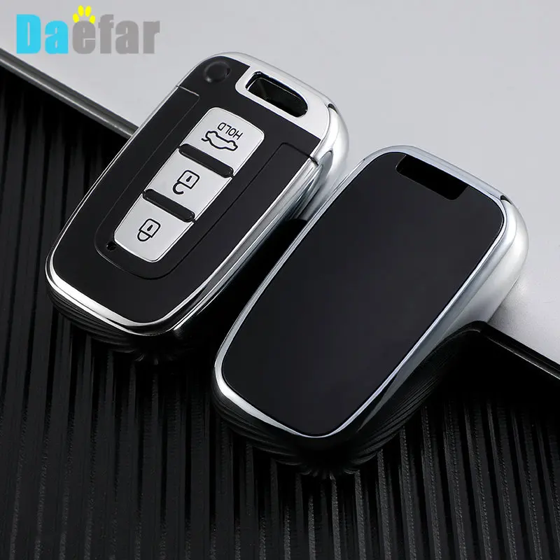 

Чехол для смарт-ключей из ТПУ с 3 кнопками для Hyundai IX35 Elantra Sonata 8 9 для Kia Sportage K5 K2 Sorento Optima Forte 2011-2016