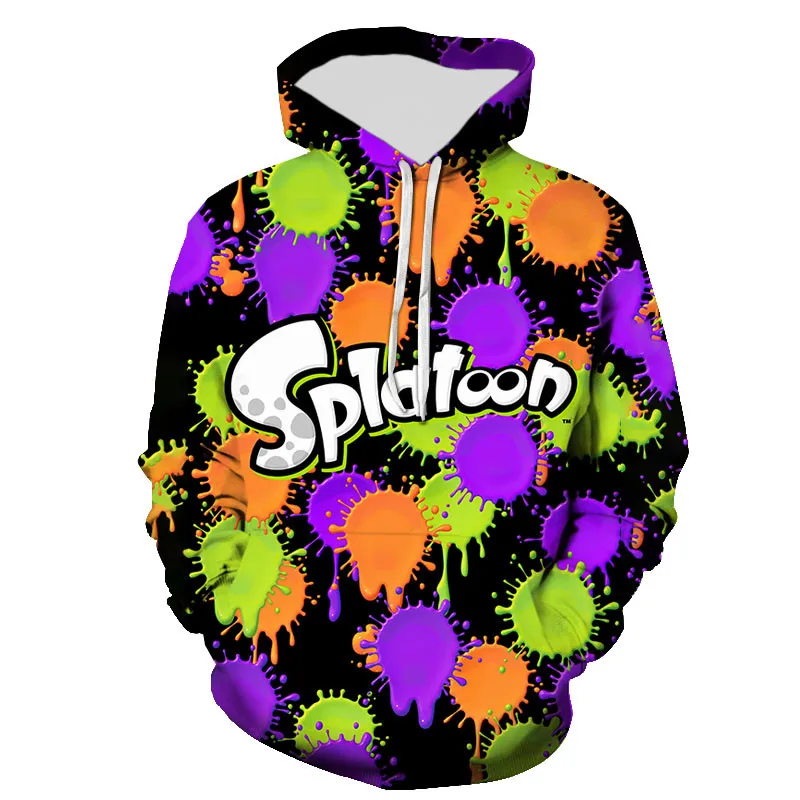 

New Fashion Splatoon Fashion Hoodies Men Women Children Sweatshirts 3D Printed Pullover Streetwear Boy Girl Kids Casual Tops
