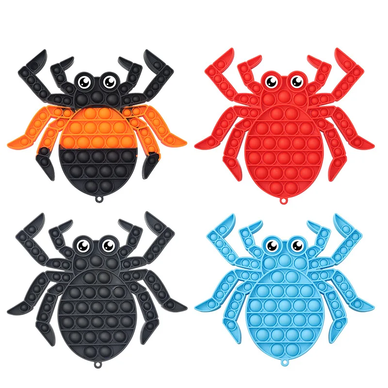 

Cute Red Blue Spider Pop Fidget Squishy Reliver Stress Toys Push Bubble Antistress Adult Kids Toys Play Games Simple Dimple Toy