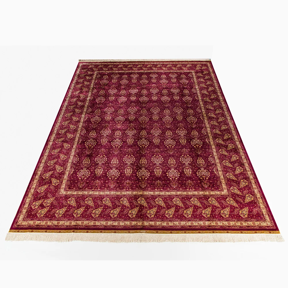 

Super Fine Quality Premium Grade Extra Large 9.3*12.25 ft=2.8*3.7m Handmade Pure 100% Silk Carpet for Collection