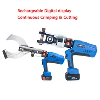 electric hydraulic cable scissors rechargeable digital display continuous crimping cutting tool shear iron pipe cable cutter