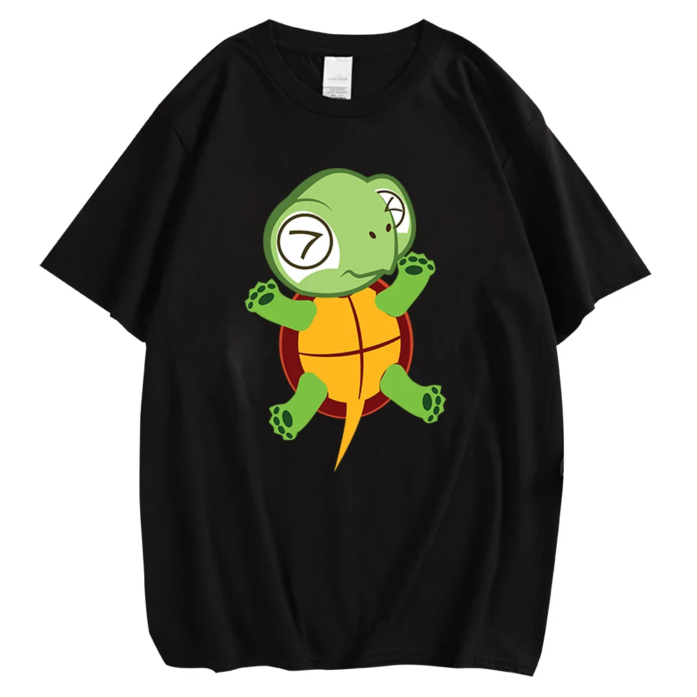 

CLOOCL Funny Turtle T-shirts Cartoon Animals Chest Printed T-shirt Pure Cotton Summer Hip Hop Tees Harajuku Mens Clothing