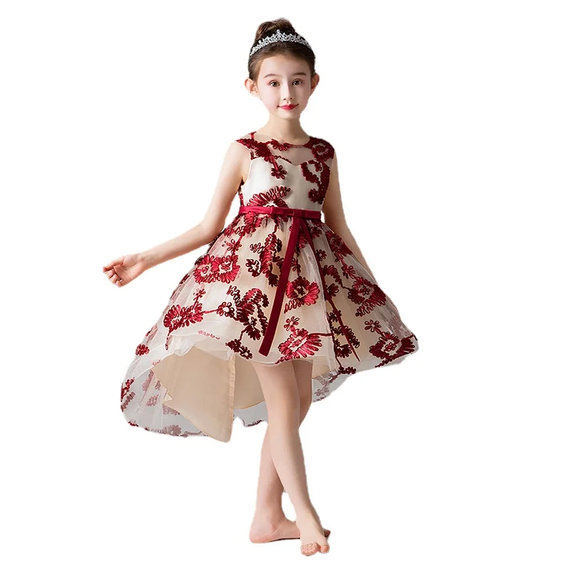 

Kids Summer Dress for Girls Costumes Wedding Birthday New Year Party Tail Evening Elegant Vestido Princess Children's Dress 4-12