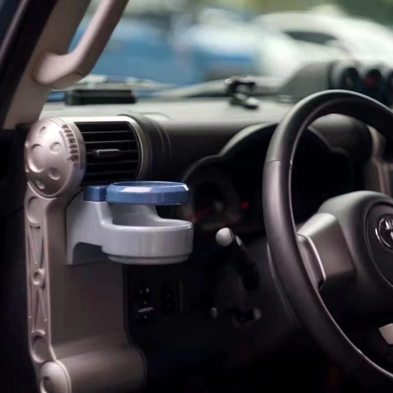 Фото Для Toyota FJ Cruiser держатель для вентиляционного отверстия FJ держатель для напитков для водителя и пассажира FJ Cruiser аксессуары для салона автомобиля №1