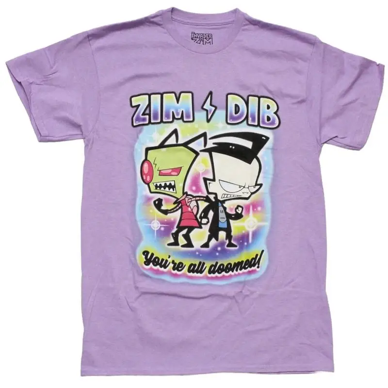 Фото Футболка унисекс в стиле ретро с изображением Invader Zim, S-5XL №1