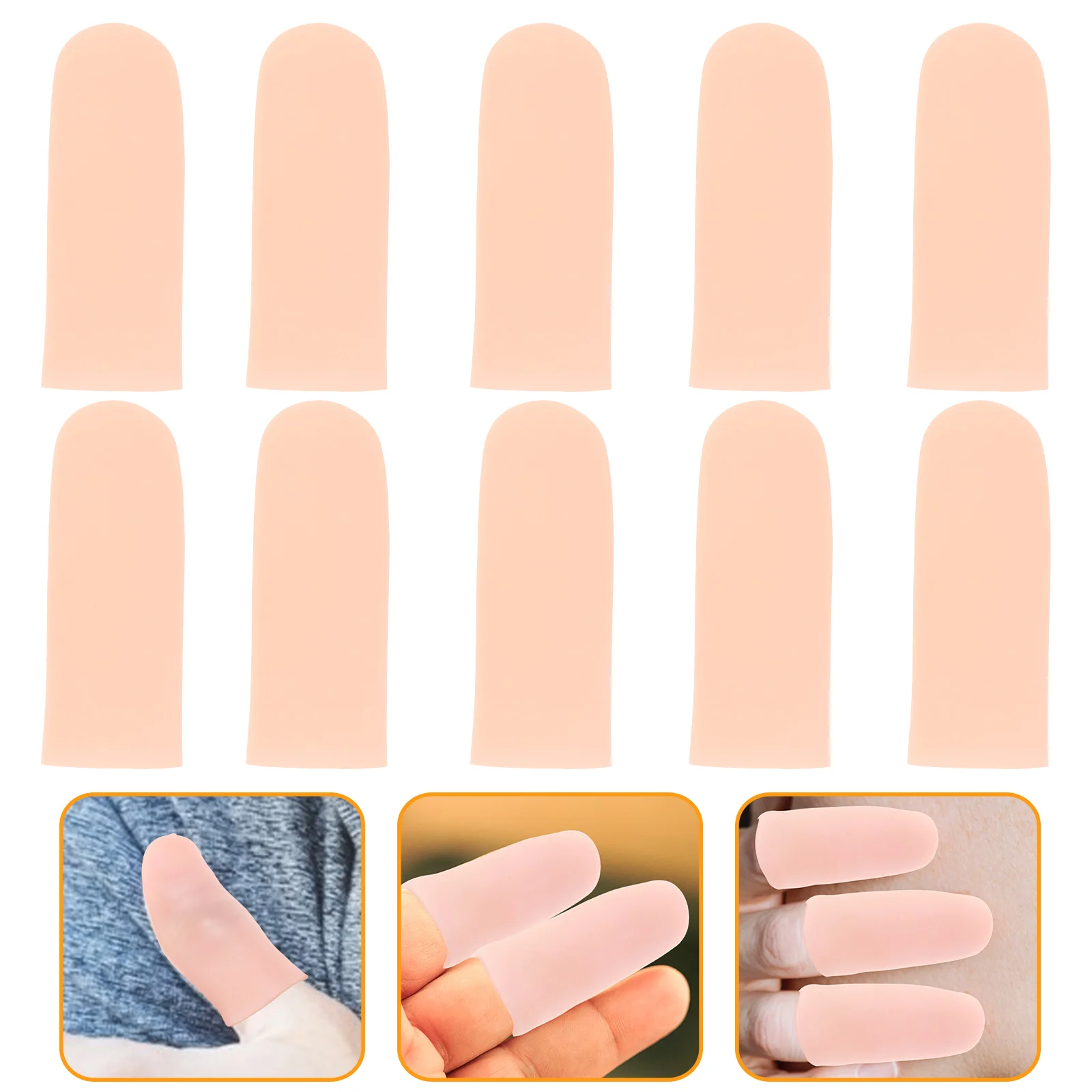 

Защитные гелевые колпачки для пальцев, защитные колпачки, многоразовые женские колпачки