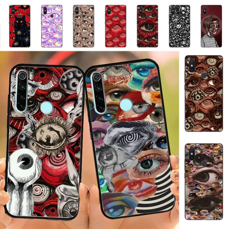 

Scary Face Eyes Phone Case for Redmi Note 8 7 9 4 6 pro max T X 5A 3 10 lite pro