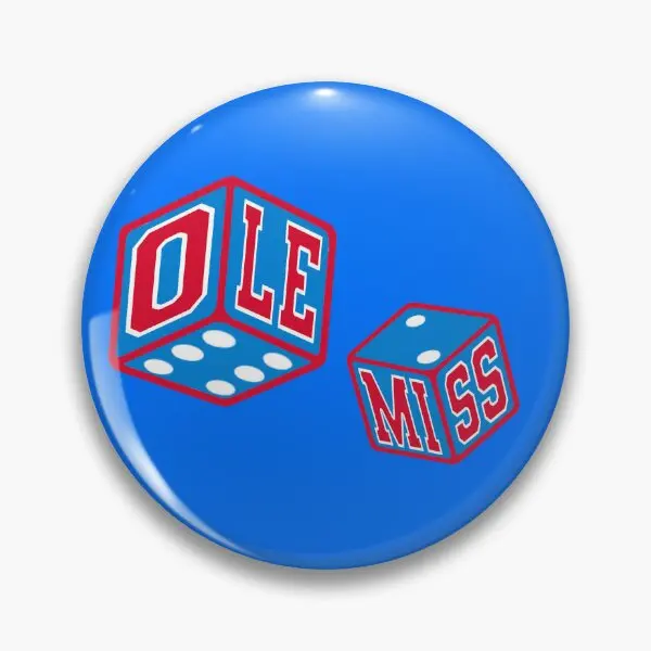 Ole Miss Beer Die Мягкая пуговица металлическая модная забавная женская булавка для