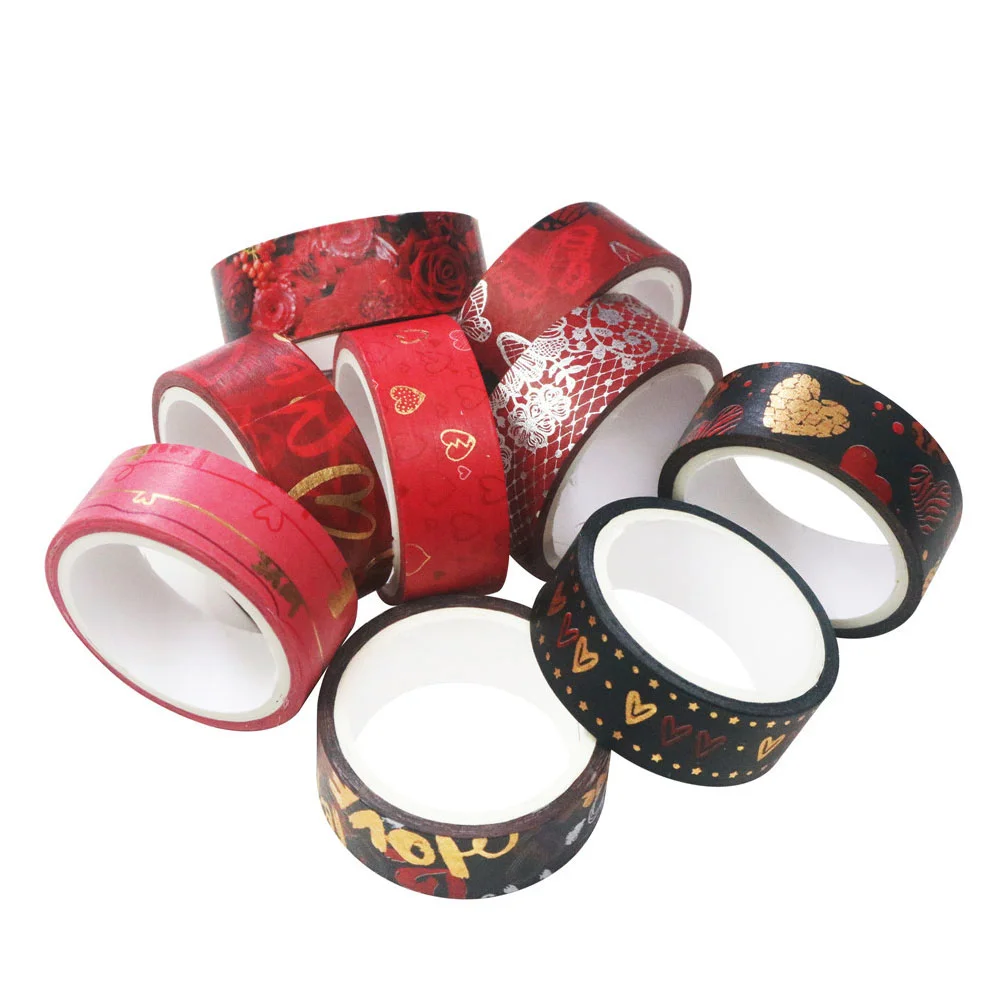 

Rolls Diary Decals Washi Tapes Valentine's Day DIY Tapes Scrapbook Decals
