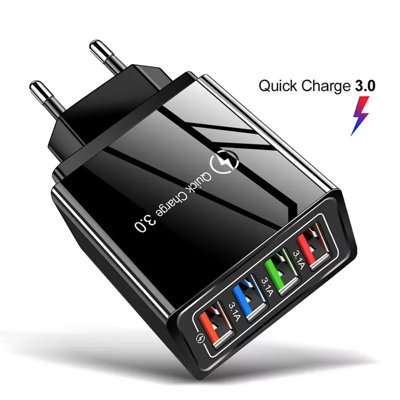 

USB Charger Quick Charge 3.0 for Phone Adapter XR Tablet Portable EU/US Plug Wall Mobile Charger Fast Charging