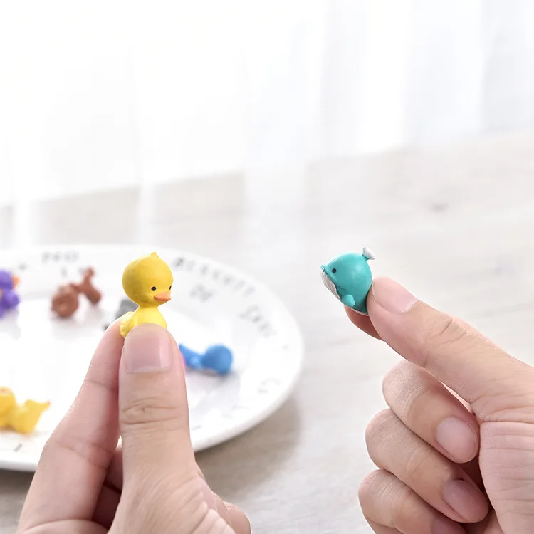 10Pcs Mixed Mini Cat Dog Animal Figurine Micro Landscape Decor Fairy Garden Miniatures Simulation Toys PVC Craft Home Decoration |