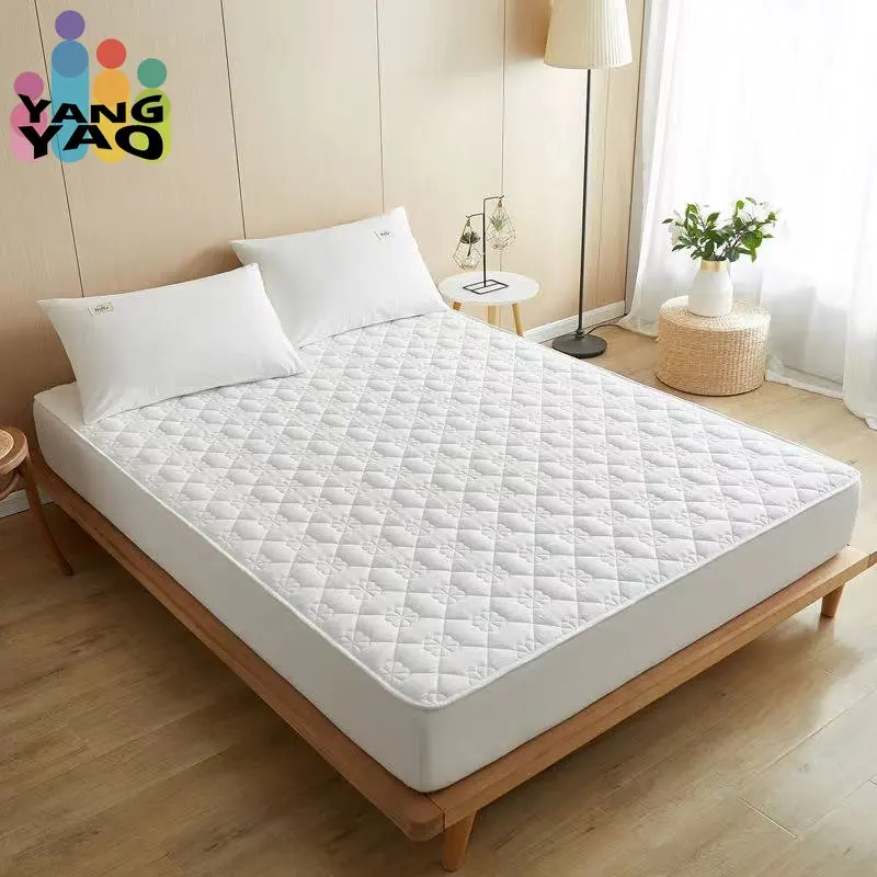 

Anti Dust Mite Quilted Mattress Cover Single King Size Customized All-inclusive Bed Protector Cover Not Including Pillowcase