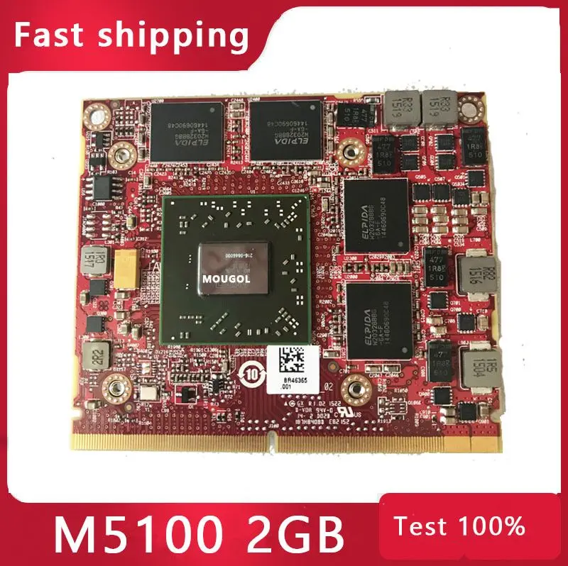 Видеокарта Firepro M5100 216-0846000 109-C42241-00, 2 ГБ DDR5 VGA, видеографическая карта памяти 5FXT3 для DELL Precision M4800 M4700 M4600