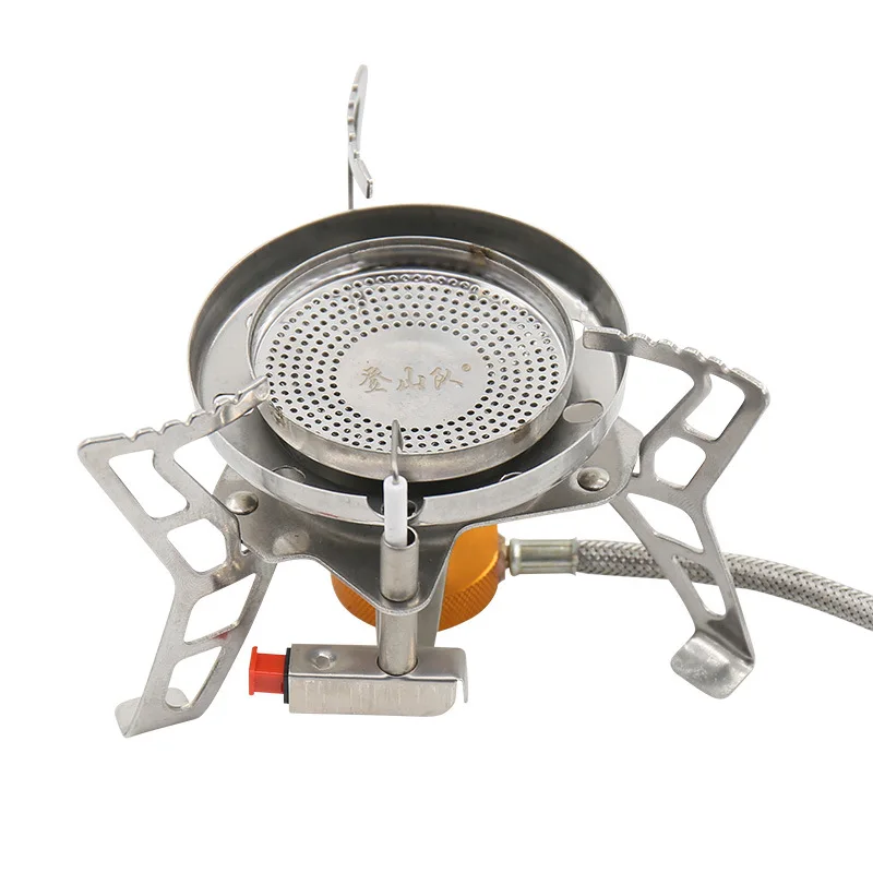 

4200W Camping Gas Stove Outdoor Backpacking Picnic Hiking Tourist Burner Strong Fire Heater Cooker