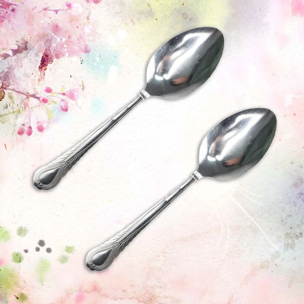 

2PCS Bending Spoon Metal Funny Joke Spoon Props Street Spoon Props Comedy Mentalism Accessories for Children Kids